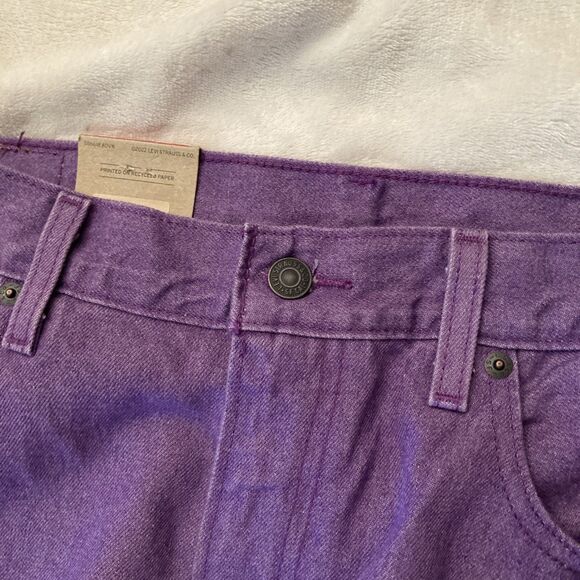 Levi’s Women’s Middy Straight Jeans 34 x 30 Lilac Irregular Label PLEASE READ - Picture 3 of 14